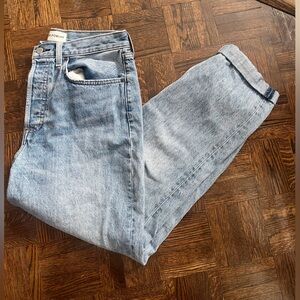 Aritzia Denim Forum Light Blue Straight Jeans - Size 28